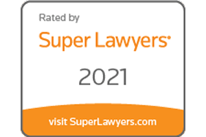 Rated By Super Lawyer 2021 - Badge