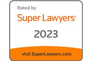 Rated By Super Lawyer 2023 - Badge